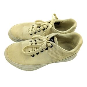 NoBull Canvas Trainer Sand Beige Low Top Sneakers Women's 7.5